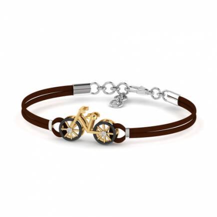 PC Jeweller’s diamond-studded cycle rakhi can be dismantled and worn as a brooch on a suit.