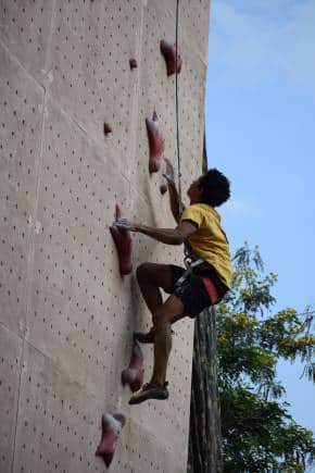 Sports climber Deepu Mallesh