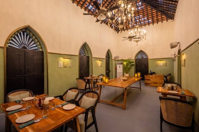 Grazing room at Barfly, Assagao, Goa.