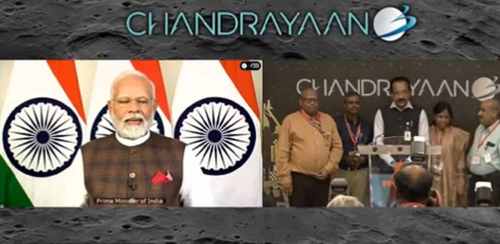 "Because of your hard word, we reached there," Modi told the scientists