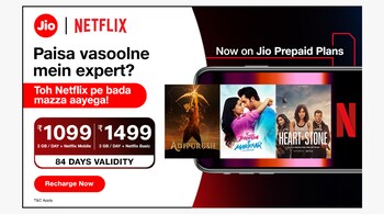 Jio offers Netflix subscriptions on prepaid plans