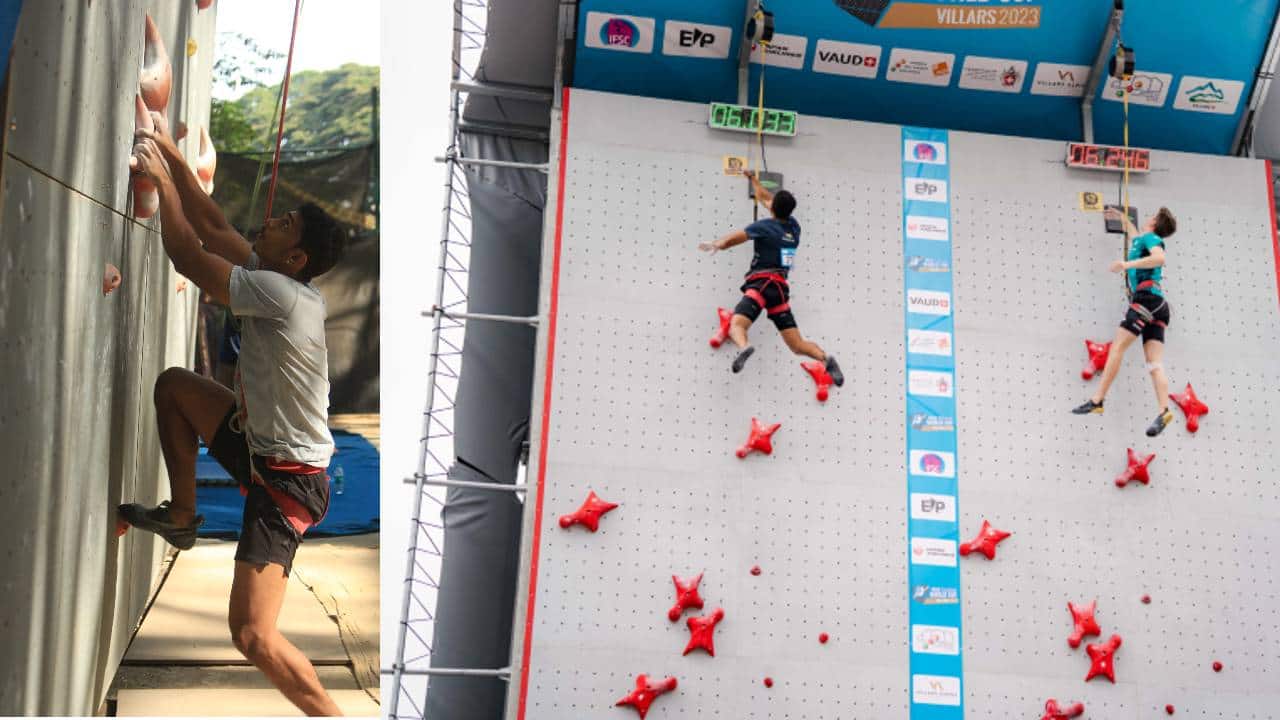 How India’s sport climber Deepu Mallesh keeps scaling heights against all odds