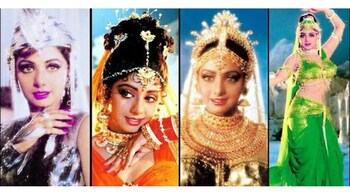 Sridevi's many looks from Telugu film 'Jagdish Veerudu Athiloka Sundari' (1990)