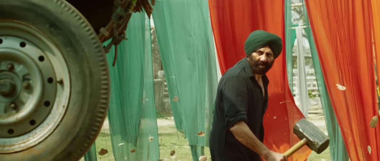 Few actors are recognised for moments they produce, compared to the entirety of their work. It makes them sensational, instantly meme-worthy, and as Gadar2’s success shows, maybe even timeless. (Screen grab from Gadar 2)