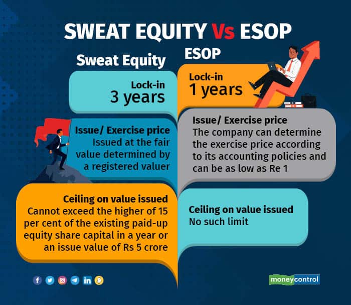 Sweat Equity vs ESOP