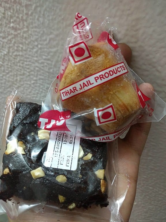 Bakery goods made in Tihar Jail. National leaders have earmarked skill development as a key area of focus in the Central Jail. (Photo by Pulakit Singh via Wikimedia Commons 4.0)