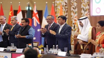 Health Minister Mansukh Mandaviya and Tedros Ghebreyesus, Director General, World Health Organisation (WHO), at the event along with other dignitaries 