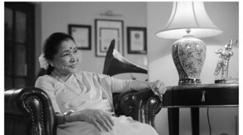 Singer Asha Bhosle.