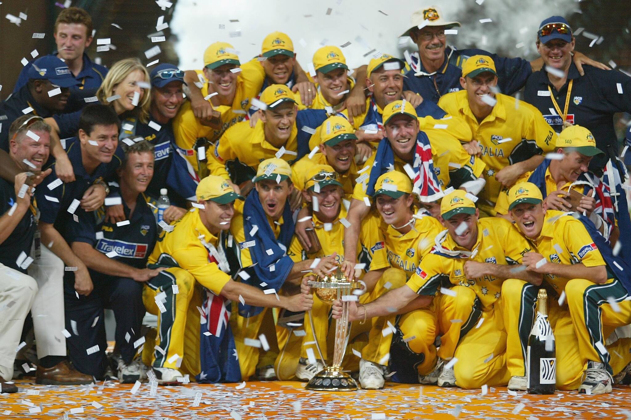 Australia won their third ODI World Cup in 2003under the captaincy of Ricky Ponting. (Image: ICC)