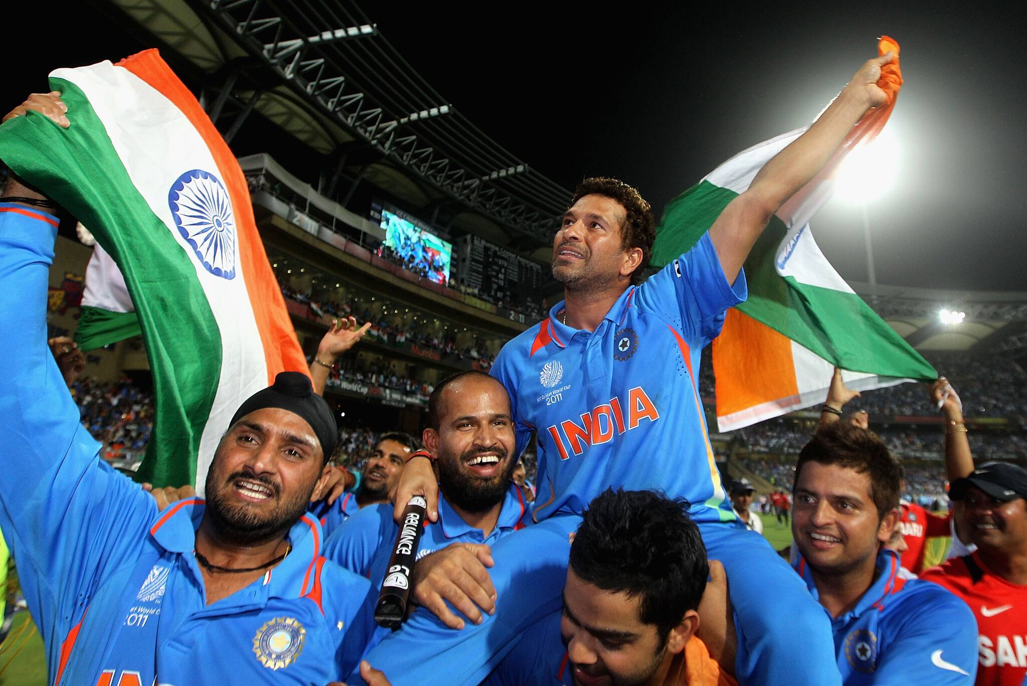India won their second ODI World Cup in 2011 under the leadership of MS Dhoni. (Image: ICC)