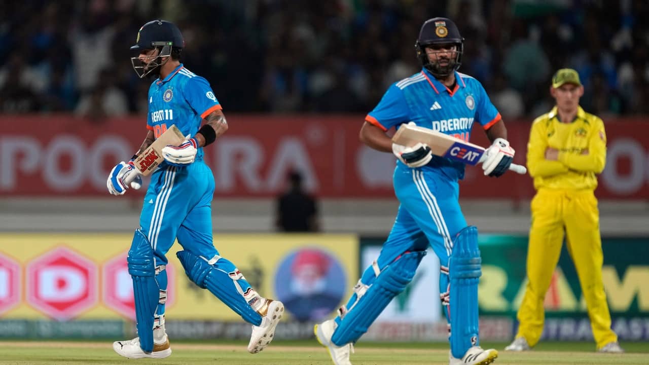 Skipper Rohit Sharma, back in charge after resting the first two games, top scored for India with 81 in 57 and Virat Kohli scored 56 runs at close to run-a-ball pace. (Image: AP)