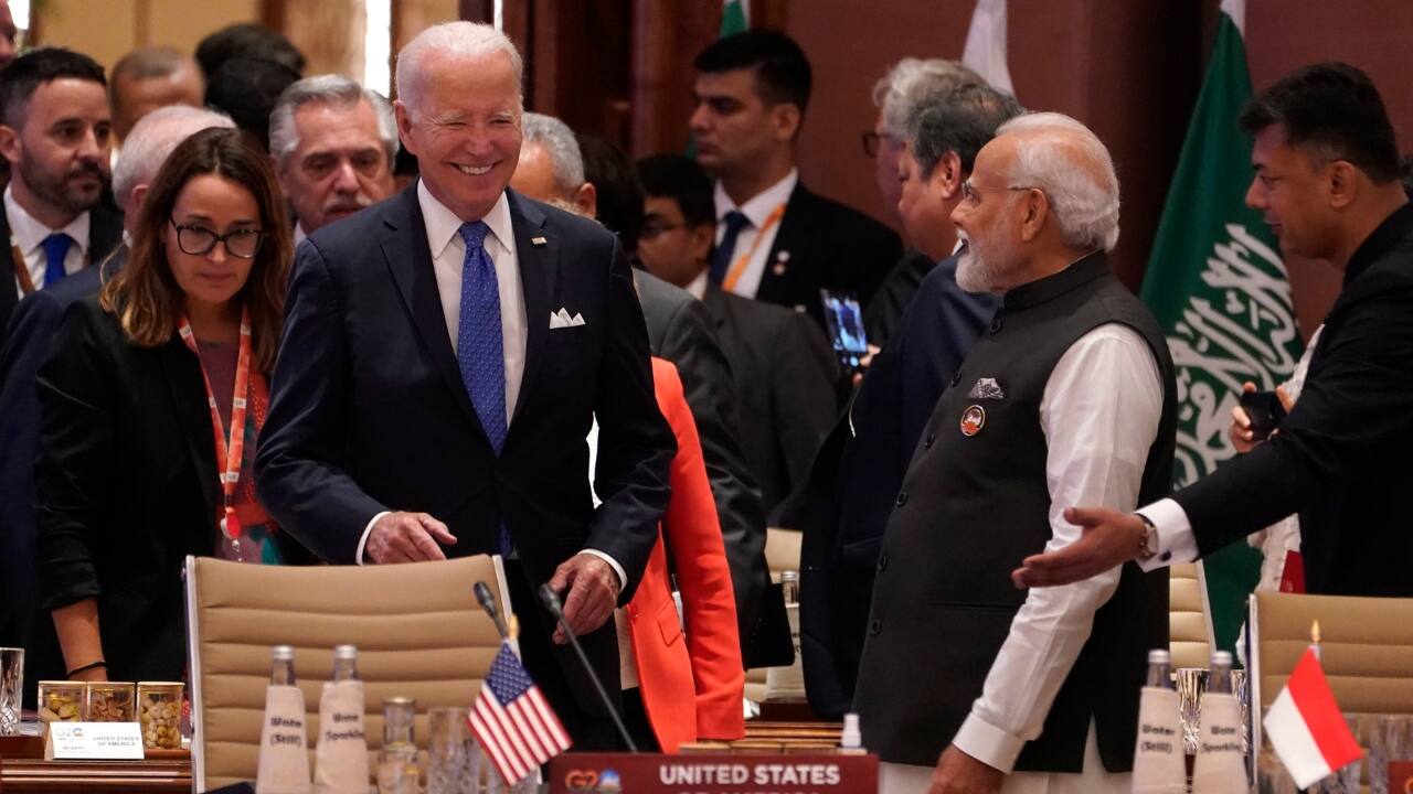 Hosting the big-ticket summit for the first time, India is looking at producing tangible results in areas of financing for climate transition, digital public infrastructure, accelerated implementation of sustainable development goals, framework for cryptocurrency and reform of the international financial institutions. (Image: AP)