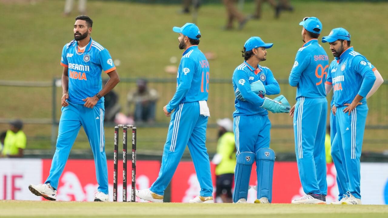 Earlier, India's fielders had a poor start as Shreyas Iyer, Virat Kohli and wicketkeeper Ishan Kishan dropped regulation catches off fast bowlers Mohammed Shami and Mohammed Siraj that allowed the opening pair of Kushal Bhurtel (38) and Aasif Sheikh (58) to rack up an opening stand of 65. (Image: AP)