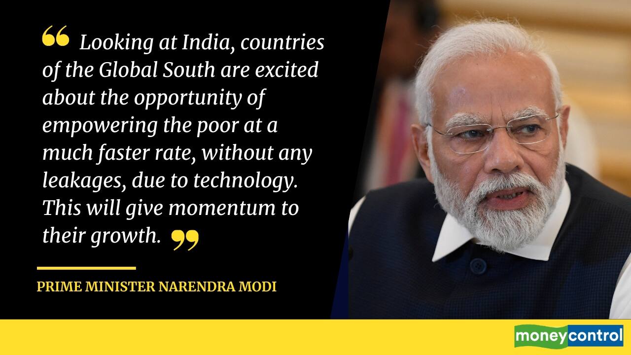 “Looking at India, countries of the Global South are excited about the opportunity of empowering the poor at a much faster rate, without any leakages, due to technology. This will give momentum to their growth.”