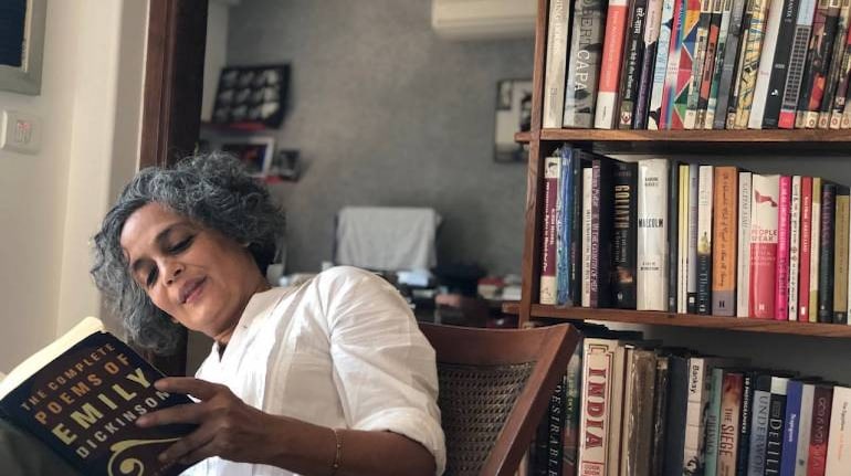 Writer Arundhati Roy. (Photo: Mayank Austen Soofi via Twitter)
