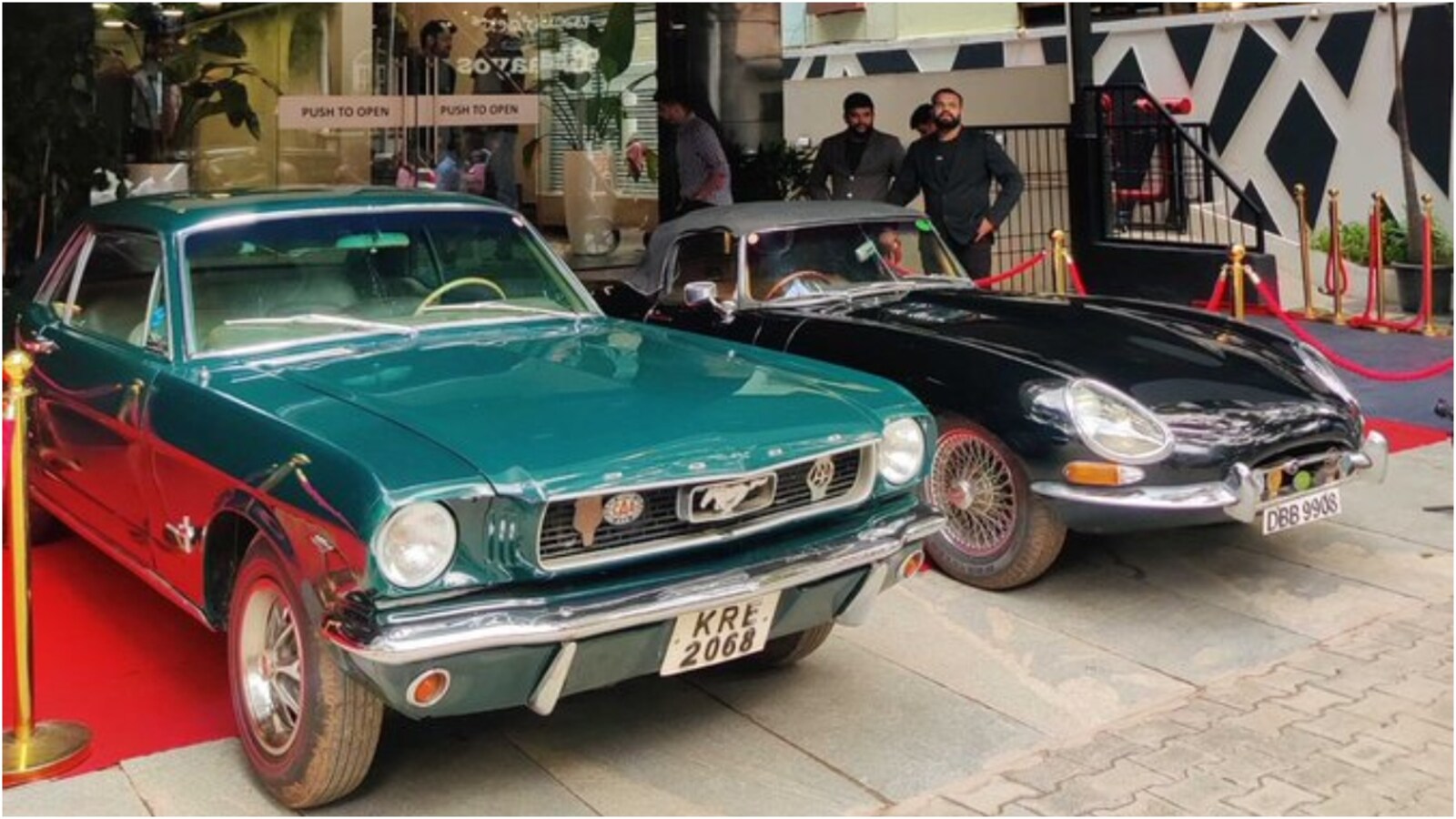 Fleet of vintage cars and 'Batmobile' spotted at Cred's office in  Bengaluru. Here's why