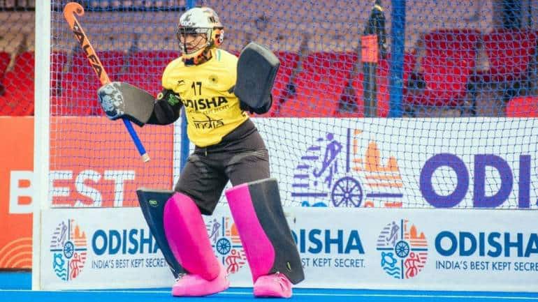 Indian women's hockey team goalkeeper Bichu Devi Kharibam.