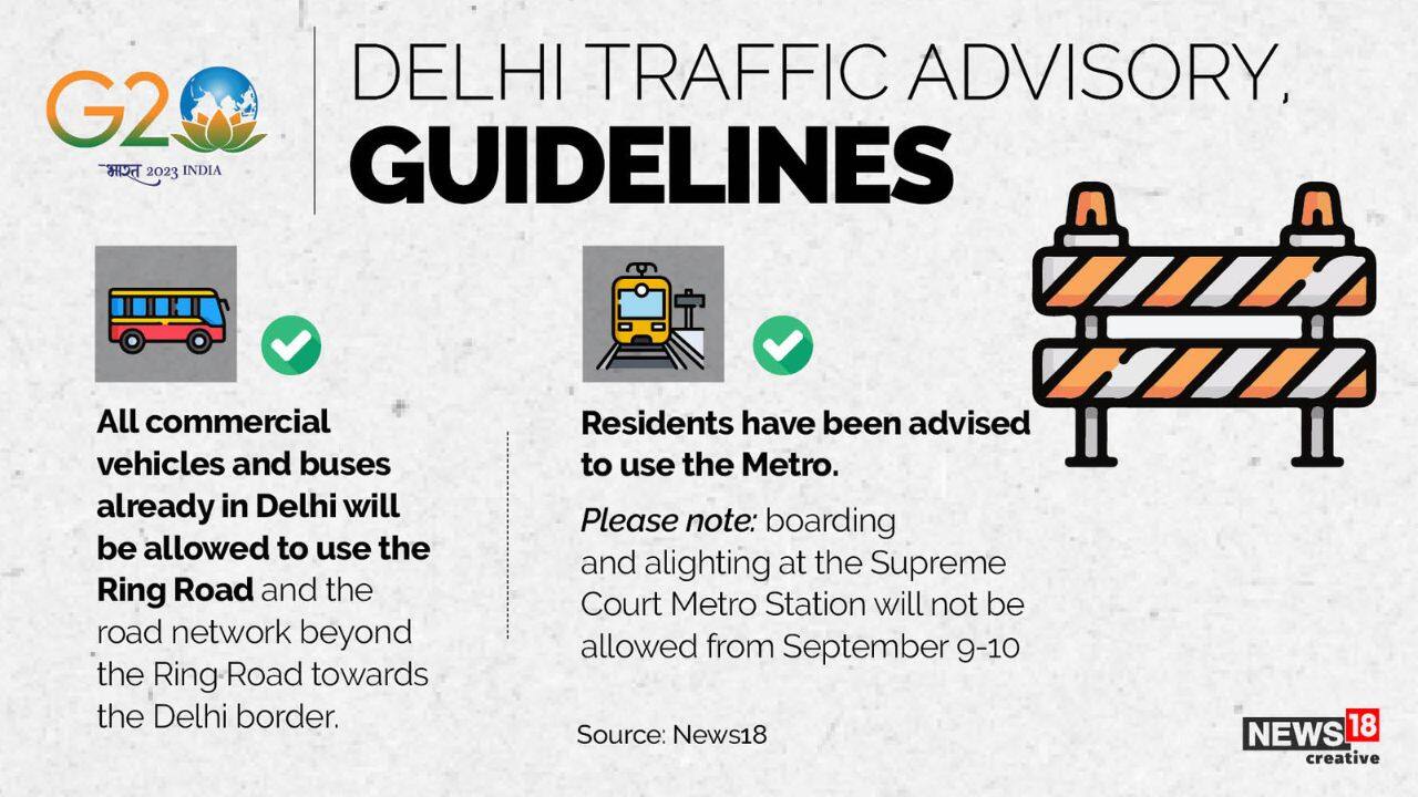 All commercial vehicles are allowed on Ring Road and people are advised to use Delhi Metro (Image: News 18)