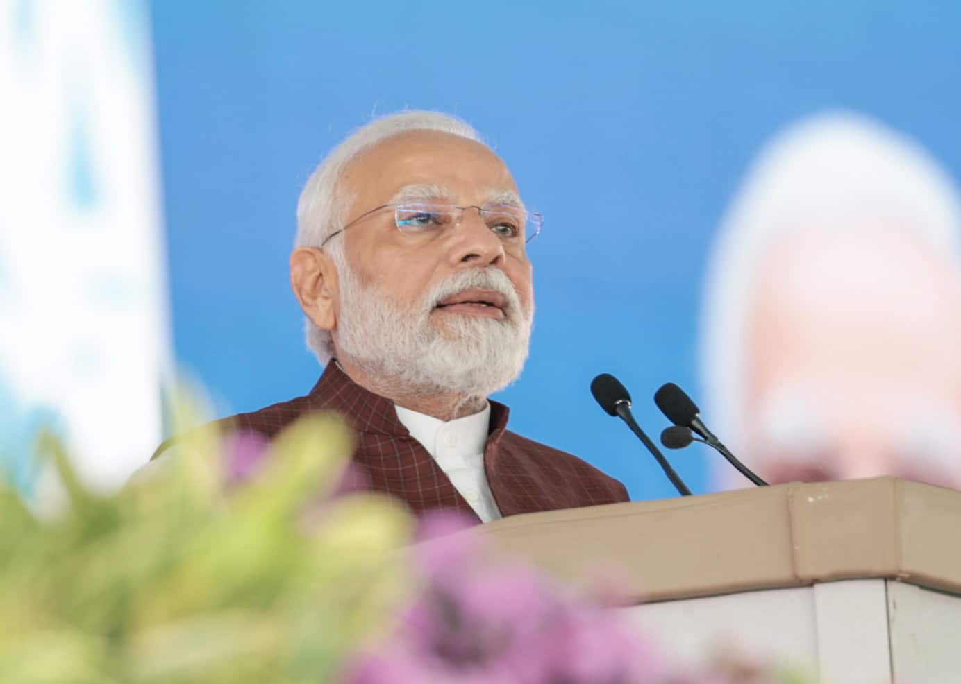 Prime Minister Narendra Modi visited Madhya Pradesh and Chhattisgarh todayto launch a slew of projects in the two states. He laid the foundation stone of projects worth over Rs 50,700 crore in Madhya Pradesh from an event in Bina in the state.