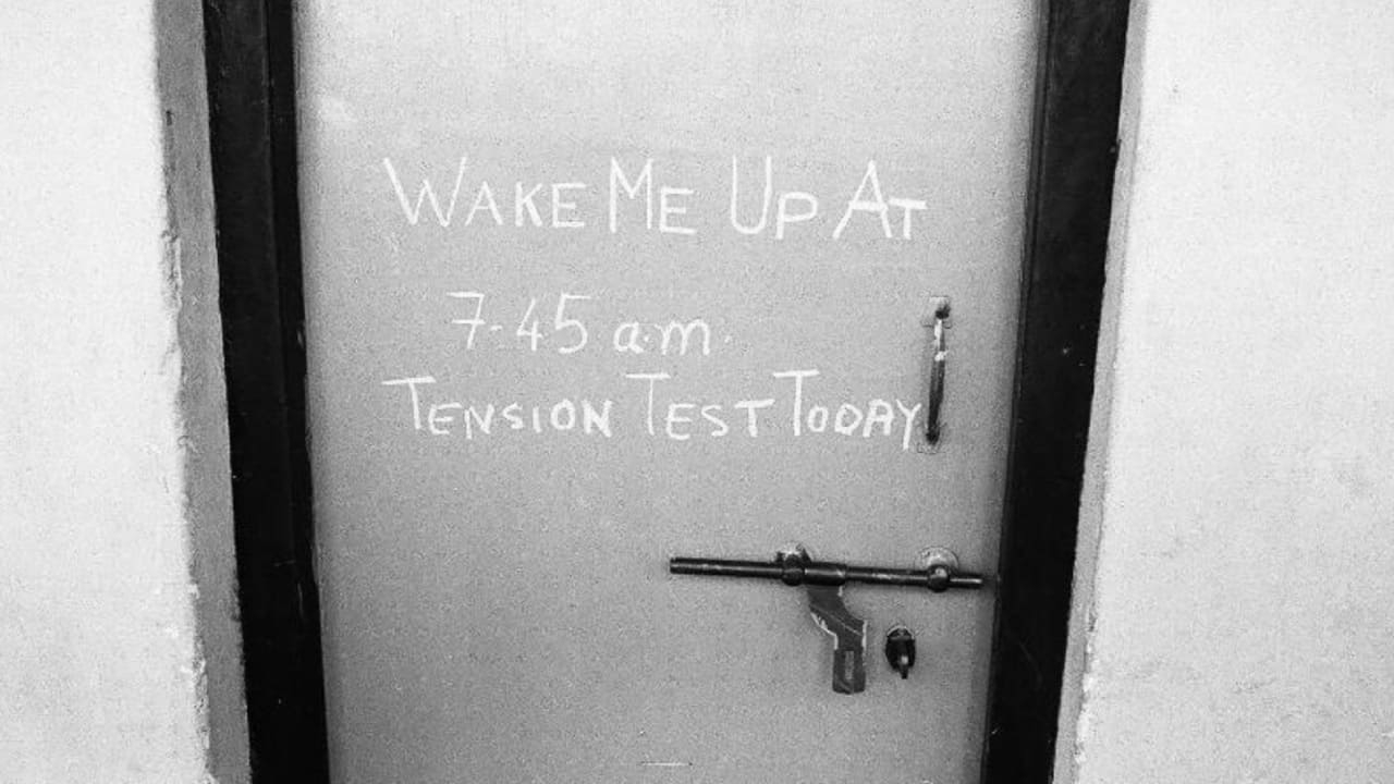A Wake Me Up note on the door of a hostel room (Photo courtesy: IIT Bombay)