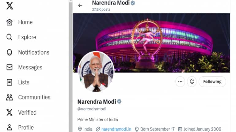 PM Modi changes display picture on X to G20 summit venue Bharat Mandapam - Vimarsana News