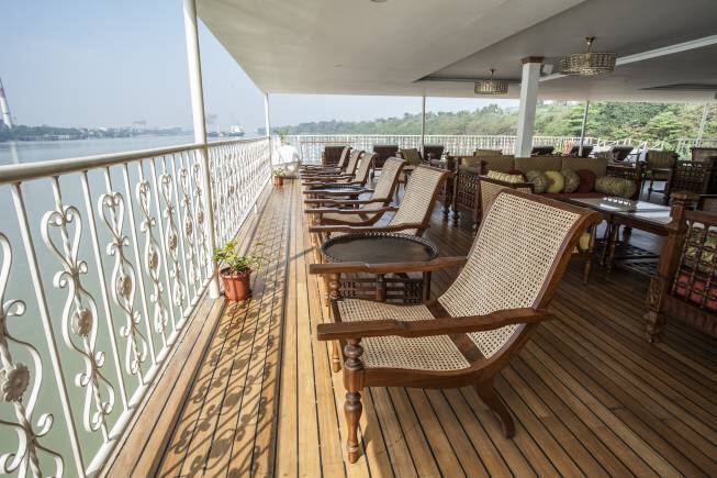 The deck is the most popular spot on Antara Ganges Voyager. (Photo: Nivedita Jayaram Pawar)