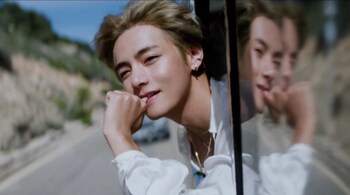 Kim Tae-hyung aka V of BTS in a still from Slow Dancing (Layover /Hybe Labels)