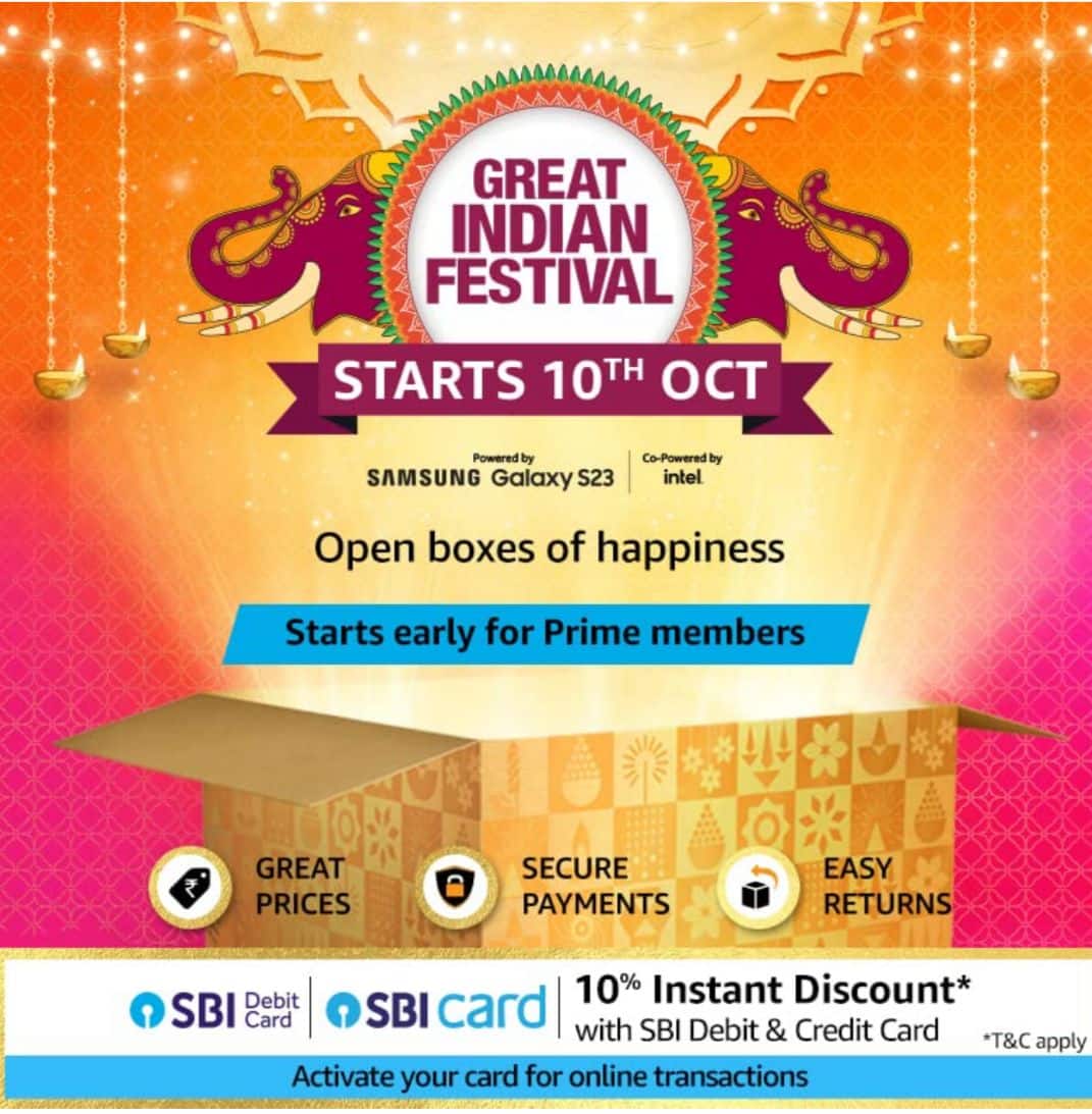 Amazon Great Indian Festival to start from October 10