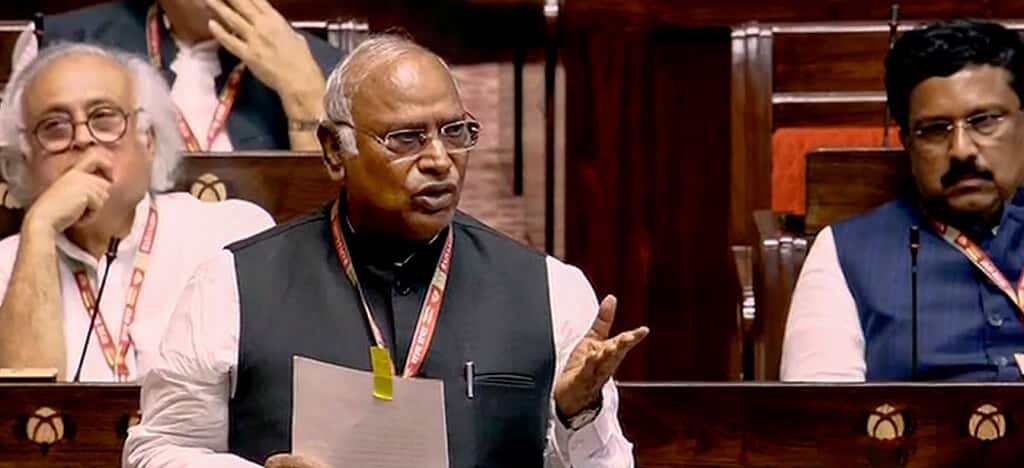 Kharge welcomes VP Radhakrishnan to Rajya Sabha, invokes connection with Congress: 'Your uncle has been a member'