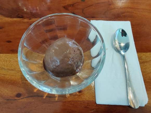 Madagascar Chocolate Ice Cream at Jamie Oliver Kitchen Café. (Photo: Susmita Saha)