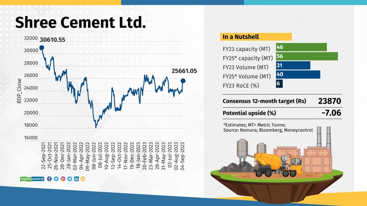 Shree Cement Shree Cement is the stock where analysts are among the most pessimistic. Out of 44 analysts tracking the company, just 12 have a BUY rating. The consensus target price is 7 percent lower than the current prices. However investors have shrugged off the pessimism in the last couple of sessions, and the stock has seen heavy buying, especially after taking price hikes.