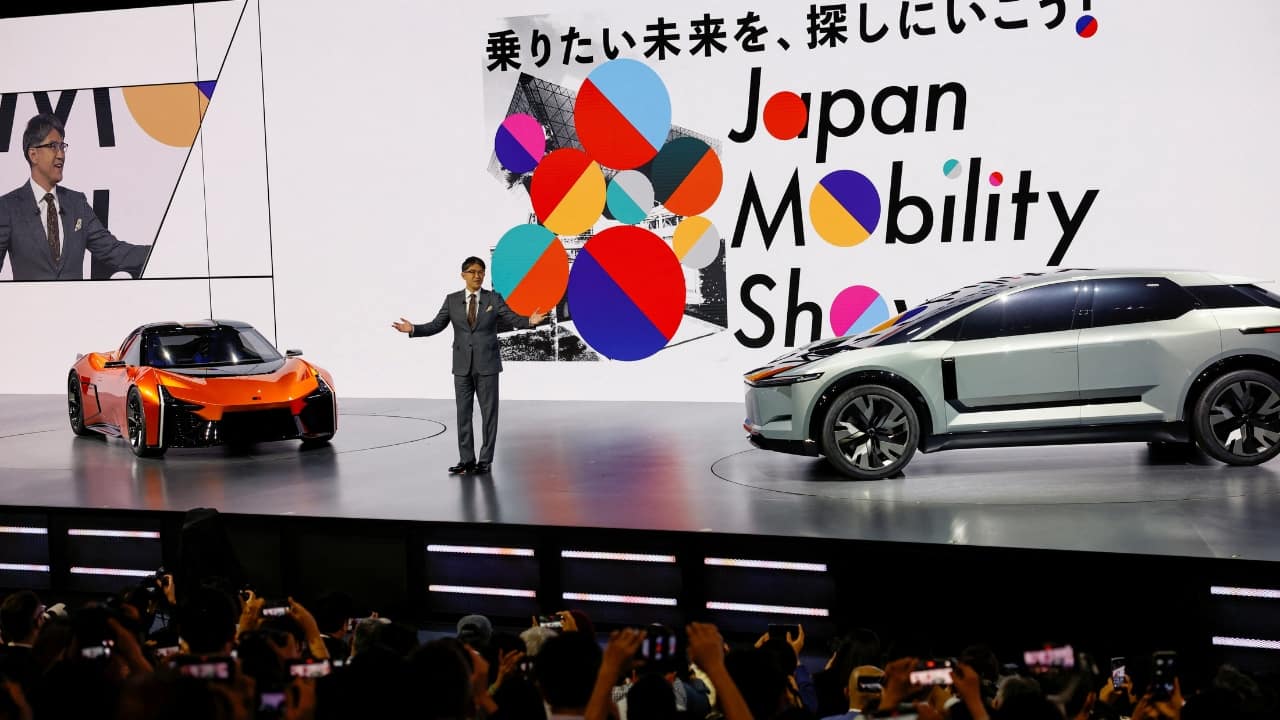 Toyota Kicks Off With Focus on Battery-Based Cars | Toyota CEO Koji Sato kicked off the show at a jam-packed news conference October 25 with battery-based concept cars that he said would define the carmaker’s future. (Image: Reuters)