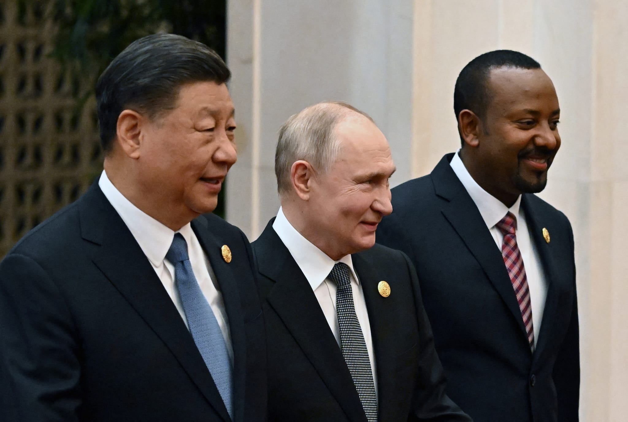 Putin affectionately called Xi his &quot;close friend&quot; and praised the Belt and Road Initiative for promoting worldwide connectivity and cooperation. (Image: Reuters)