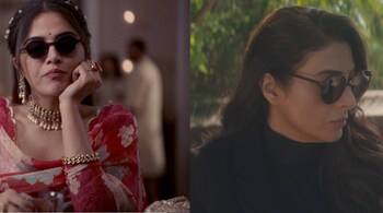 Wamiqa Gabbi (left) in 'Charlie Chopra and the Mystery of the Solang Valley' and Tabu in 'Khufiya'.