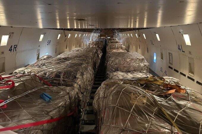 Nearly 100 tonnes of humanitarian aid from Uzbekistan that includes food, tents and blankets, arrived in Afghanistan for earthquake-affected people in Herat.