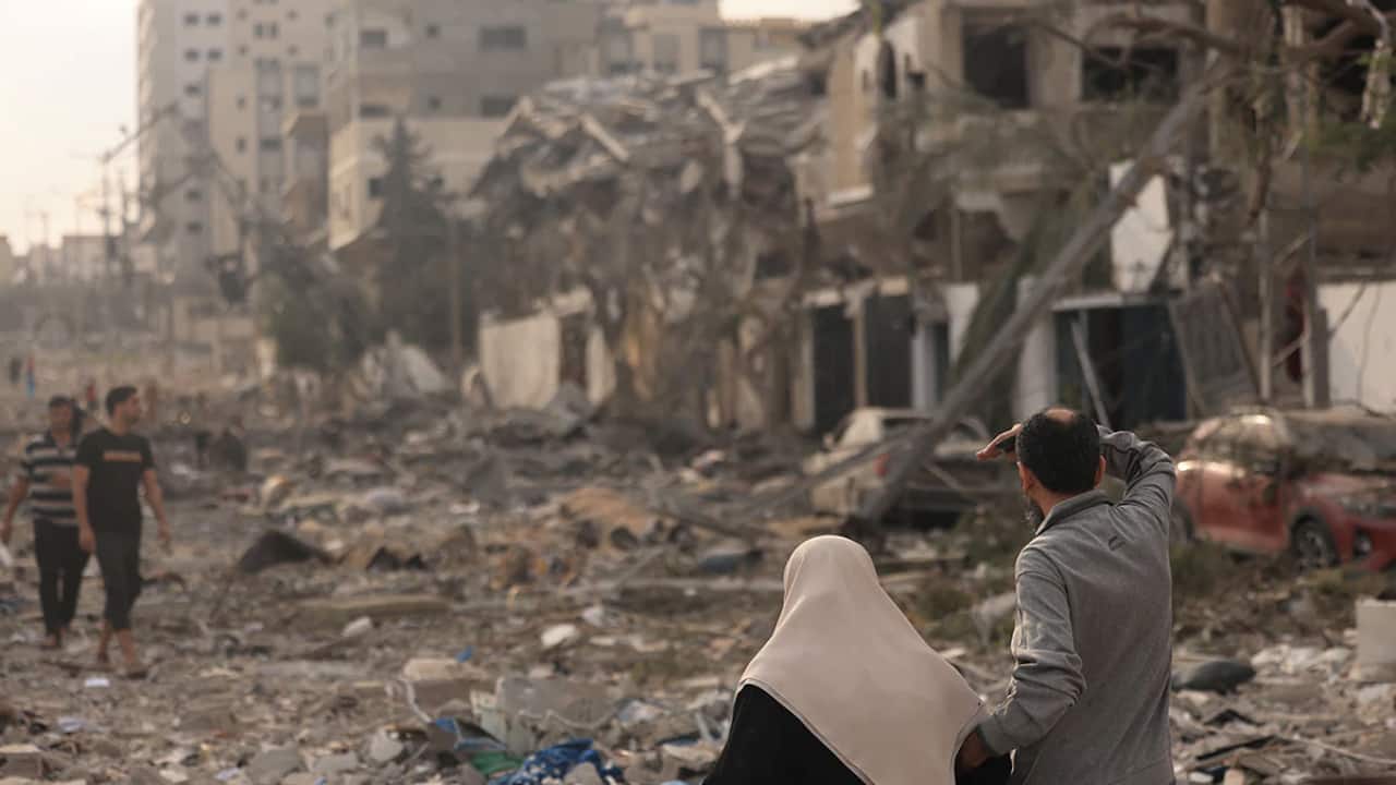 Israel initiated its military campaign after the deadly October 7 Hamas attacks, resulting in 1,400 casualties. With over 2,600 fatalities in Gaza due to Israeli airstrikes, the situation remains dire. (Image: AP) Israel initiated its military campaign after the deadly October 7 Hamas attacks, resulting in 1,400 casualties. With over 2,600 fatalities in Gaza due to Israeli airstrikes, the situation remains dire. (Image: AP)