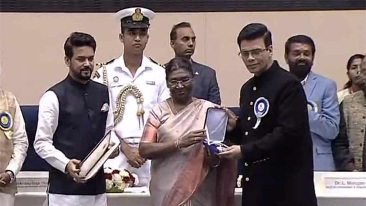 The Special Jury Award went to Karan Johar's production 'Shershaah,' starring Sidharth Malhotra and Kiara Advani, at the 69th National Film Awards on Tuesday. President Droupadi Murmu presented the prize to Karan Johar and Vishnu Vardhan, director of 'Shershaah'. (Image: ANI)