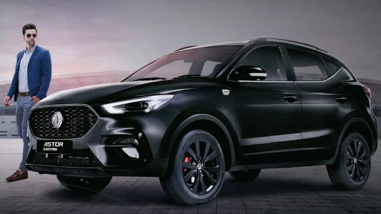 MG Astor Blackstorm | Another all-black special edition that launched in September was the MG Astor Blackstorm. Complete with the Starry Night paint scheme, the Blackstorm edition blacks out almost all of the components on the exteriors, including the grille, alloys, roof rail bumpers and headlamps. The door garnish has been left with a little bit of chrome to add a bit of contrast. Also, just to give the Astor a bit of a sporty flavour, MG has painted the brake callipers red. The all-black interiors from the Smart trim of the MG Astor have been carried into the Astor, but this time, red splashes around the AC vents, steering wheel, seats and upholstery make for a fresh new look. Finally, a JBL sound system has been added to the mix. The Blackstorm Edition is powered by just one engine option. This 1.5-litre petrol produces 110 hp of maximum power and can be had with either a 5-speed manual transmission or a CVT automatic gearbox. (Image: MG Motor India)