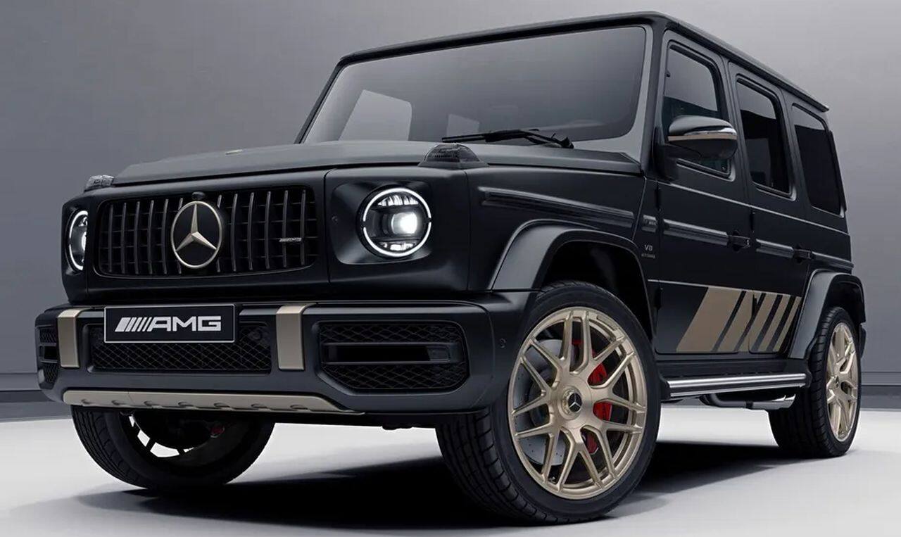 Mercedes G63 Grand Edition | Finally, the super limited Mercedes-Benz G63 Grand Edition has come to India. The biggest highlight on this edition is the all-black exterior complete with Kalahari Gold Magno highlights. Aside from the gold decals, the Kalahari gold extends to the alloy wheel colours and accents around the bumpers. Even the logos are finished in gold. Then, on the inside, the stitching around all the leatherwork is gold, giving it a fairly ‘grand’ feel. There is also some ‘Grand Edition’ badging on the passenger-side dash and floor mats, again, finished in gold. Powering the G63 is a 4-litre V8 twin-turbocharged petrol engine capable of belting out 585 hp of maximum power and 850 Nm of peak torque, easily making it the most powerful car on this list. It has a 0-100 km/h sprint time of 4.5 seconds, but the SUV’s top speed has been capped at 220 km/h. Now, the thing about the G63 Grand Edition is that only 25 units out of the 1,000 have been allocated to India, which makes it super-exclusive. On top of that, Mercedes says that the G63 will only be available for purchase to customers who already own a Mercedes-Maybach, Mercedes-AMG or the S-Class. (Image: Mercedes Benz India)