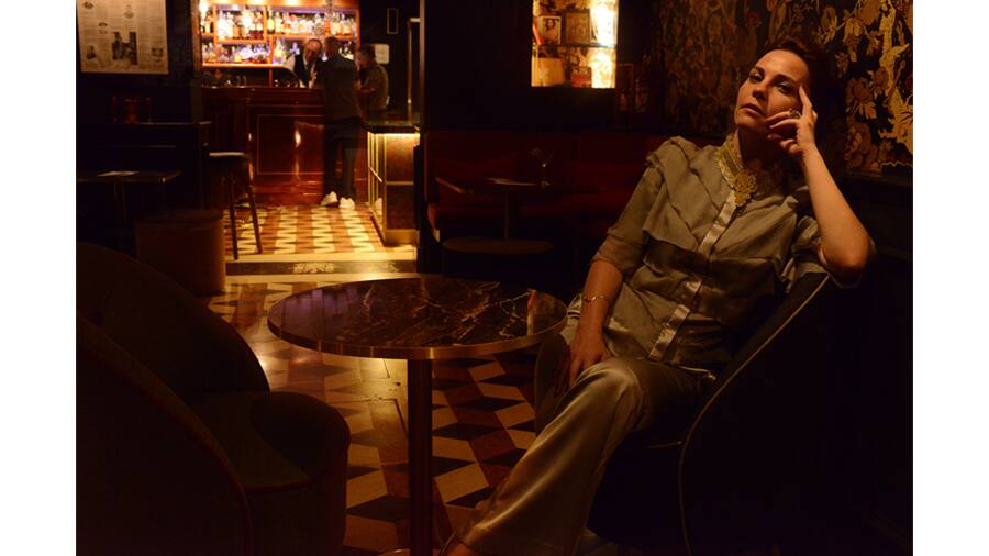 Turkish actor Tülin Özen at 80th Venice International Film Festival. Özen plays the protagonist Canan in 'Hesitation Wound', which is screening at the Mumbai Film Festival this weekend. (Photo: Stephanie Cornfield)