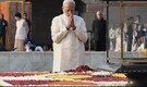 PM Modi pays tribute to Mahatma Gandhi at Rajghat