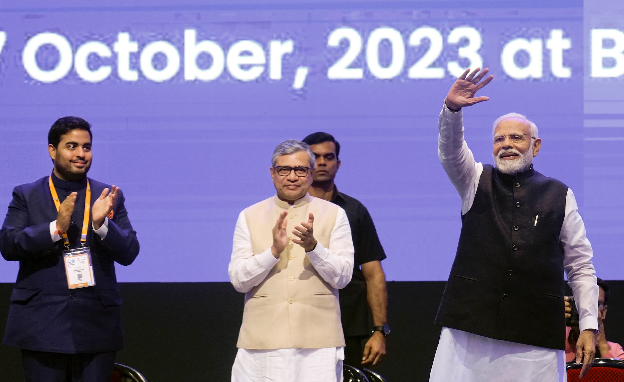 Vaishnav also noted the widespread use of mobile devices in India, as evidenced by the millions of people watching cricket matches and the landing of Chandrayan on their phones. He declared that India was set to take the lead in the 6G technology race and that 100 5G laboratories would be inaugurated in educational institutions to promote innovation and development. (Image: PTI)