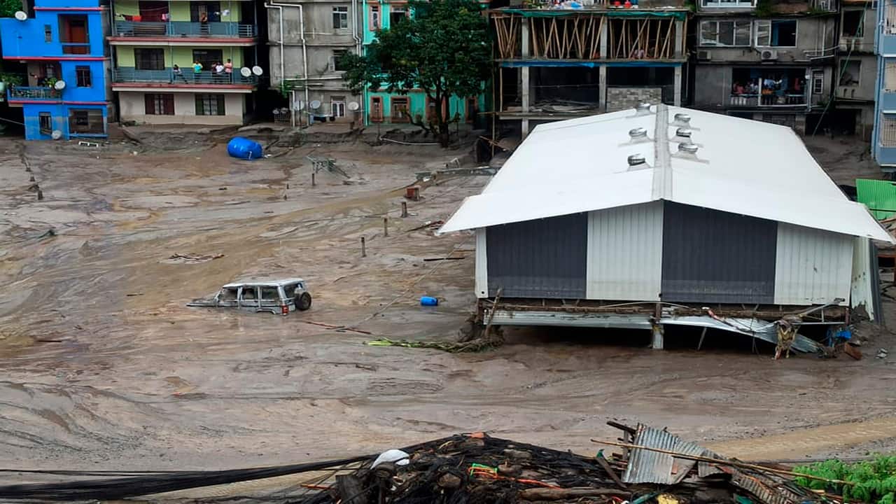 The flash flood in the Teesta river, triggered by the cloudburst in Lhonak Lake, caused accumulation of huge quantity of water, which turned towards Chungthang dam destroying the power infrastructure before moving downstream in spate, flooding towns and villages.