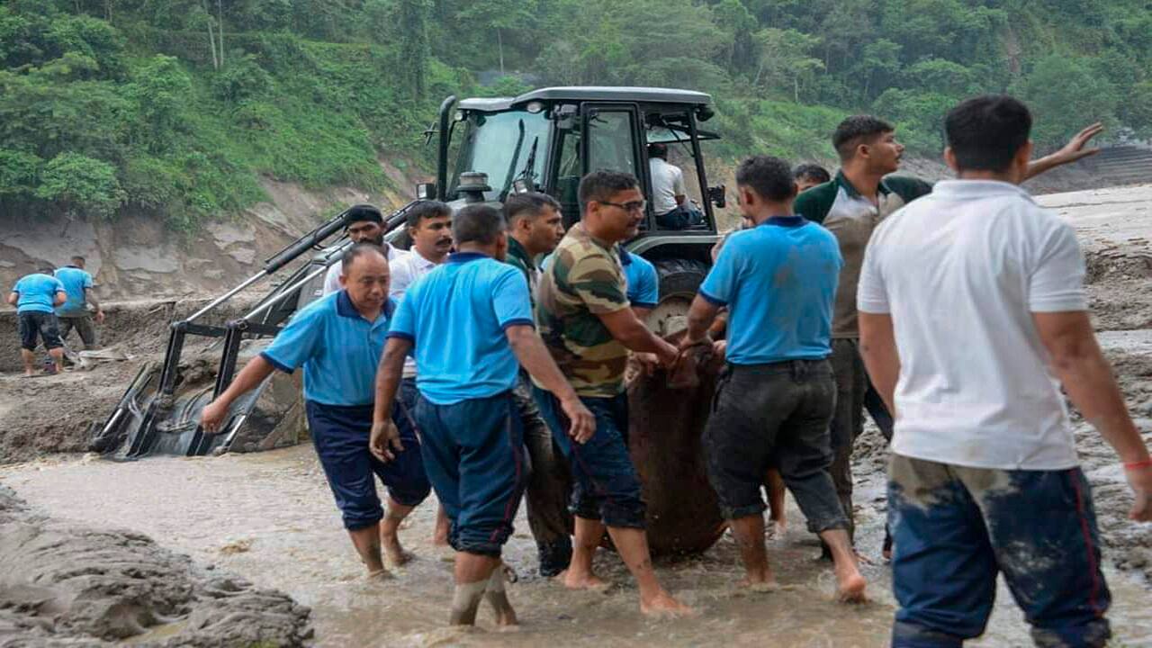 Sikkim State Disaster Management Authority (SSDMA) said 2,011 people have been rescued. The search for the 22 missing soldiers is still on.