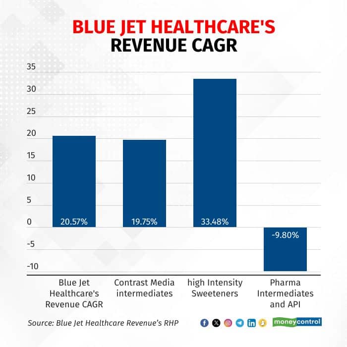 Blue-Jet-Healthcares' Revenue CAGR