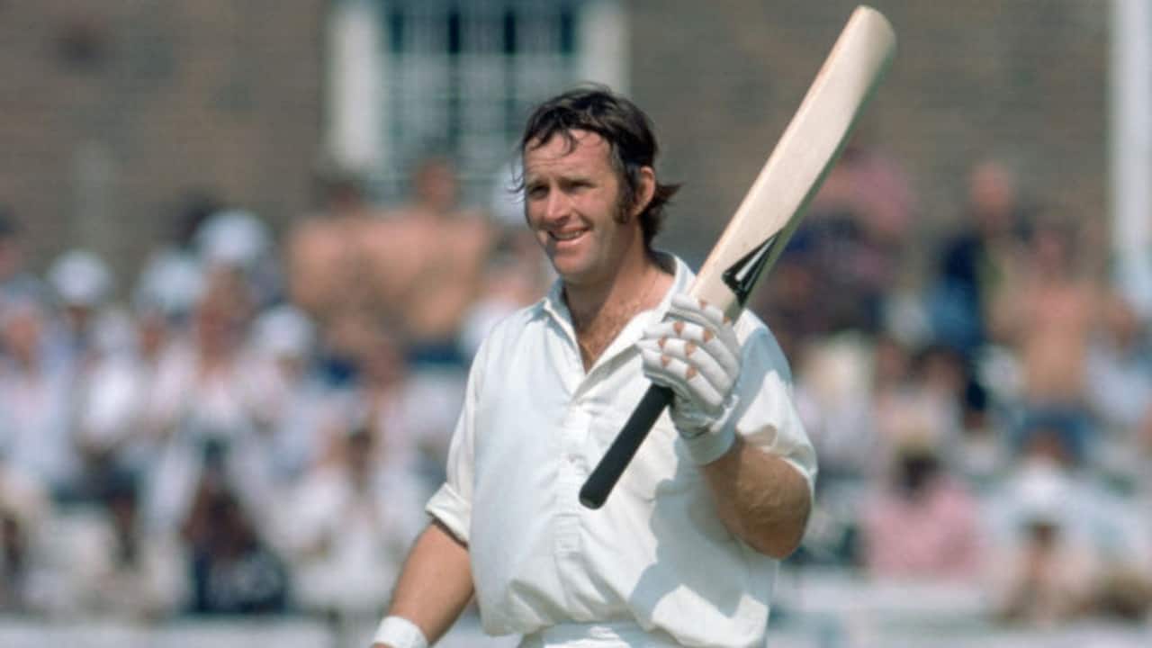 1 | Dennis Amiss (England): Dennis Amiss made his ICC Cricket World Cup debut during the inaugural Cricket World Cup in 1975, scoring an impressive 137* (not out) runs in his first World Cup match against India in 1975. This century on his World Cup debut was a historic moment as it was one of the first centuries in World Cup history. (Image: X/@ICC)