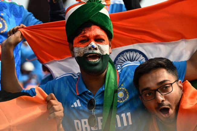 Narendra Modi stadium turns sea of blue to watch India in red hot form