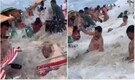 Massive tidal wave hits beach in Brazil, sweeps away beachgoers. Videos