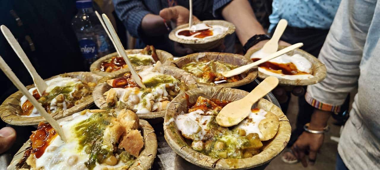 Chaats at Dena Chat, Varanasi. (Photo: Bindu Gopal Rao)