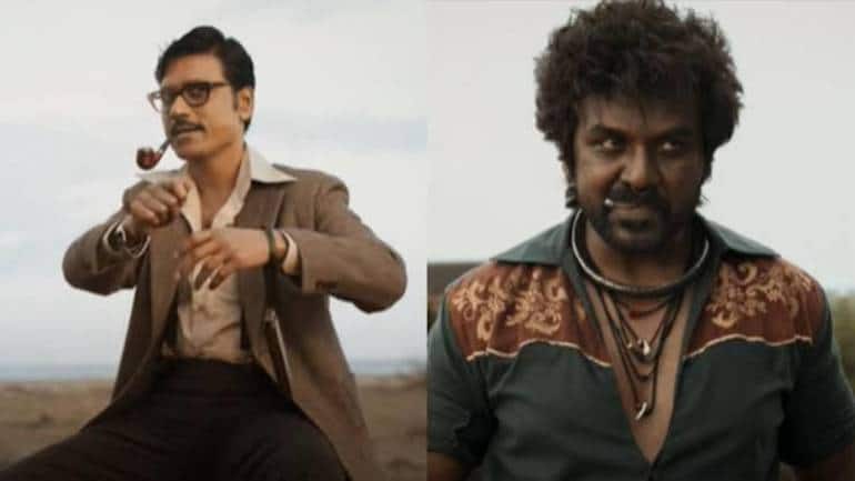 Raghava Lawrence (right) and SJ Suryah in stills from 'Jigarthanda Double X'. 